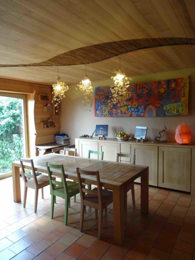 Maison à louer – Basse énergie et écologique – 5 chambres – dans l’habitat groupé « Le Verger » situé à Temploux (Namur-Gembloux)