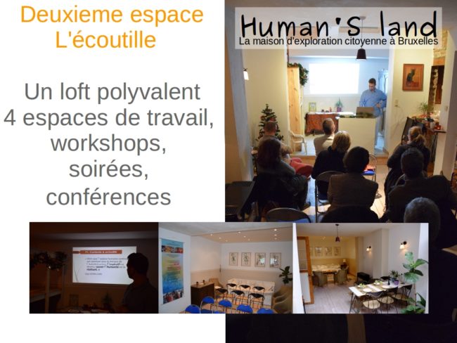 Espace polyvalent à louer dans maison participative !