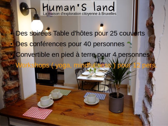Espace polyvalent à louer dans maison participative !