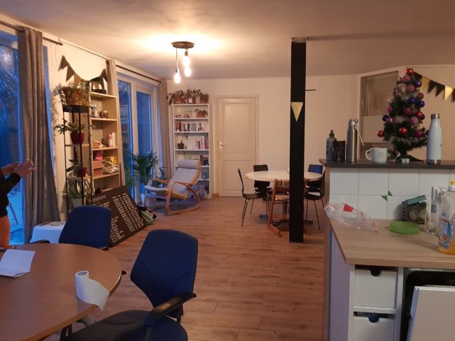 Gd appartement neuf, basse énergie, avec jardin, pour colocation, au Sud de Bruxelles