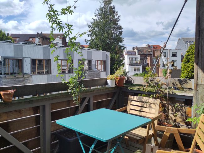 Appartement 3ch. dans habitat groupé à Schaerbeek à louer du 5 juillet au 2 août 2026