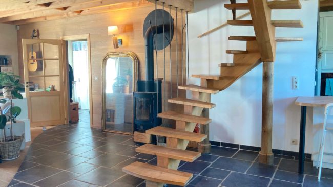 Sous offre – Maison 4 chambres au sein de l’habitat groupé de la Ferme de Lonzée (Gembloux).  