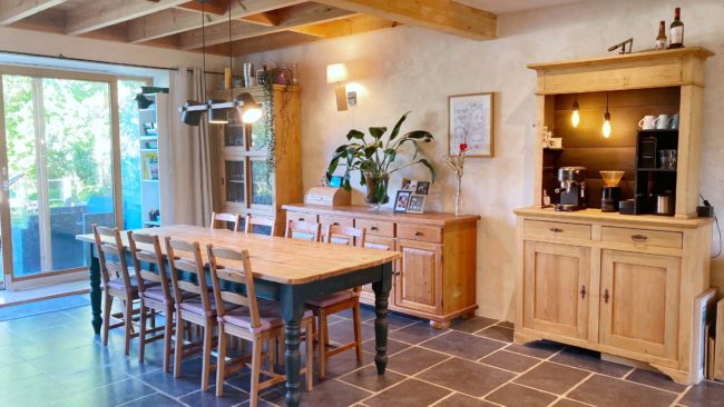 Sous offre – Maison 4 chambres au sein de l’habitat groupé de la Ferme de Lonzée (Gembloux).  