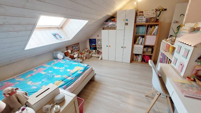 Sous offre – Maison 4 chambres au sein de l’habitat groupé de la Ferme de Lonzée (Gembloux).  