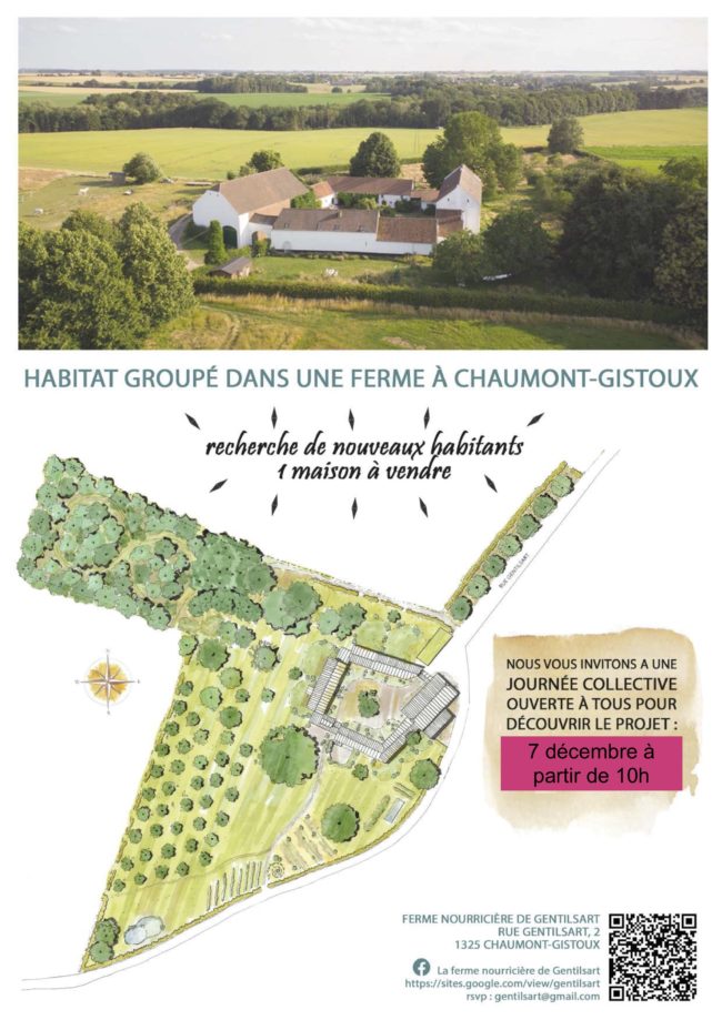 Un foyer à vendre à la Ferme nourricière de Gentilsart !