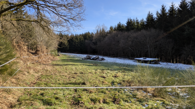 À vendre : terrain agricole avec yourte à Petit-Thier (Vielsalm, Ardenne Belge, province du Luxembourg) // exploitation maraîchère