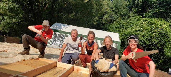 Cherche bénévoles chantier double yourte