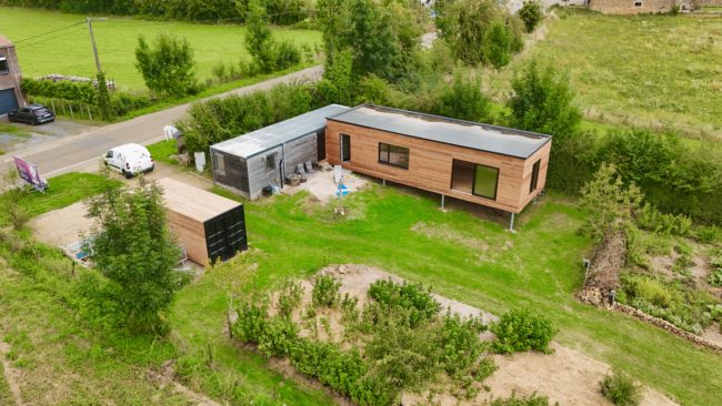 Habitat léger sur terrain de ares à Torgny (Gaume )