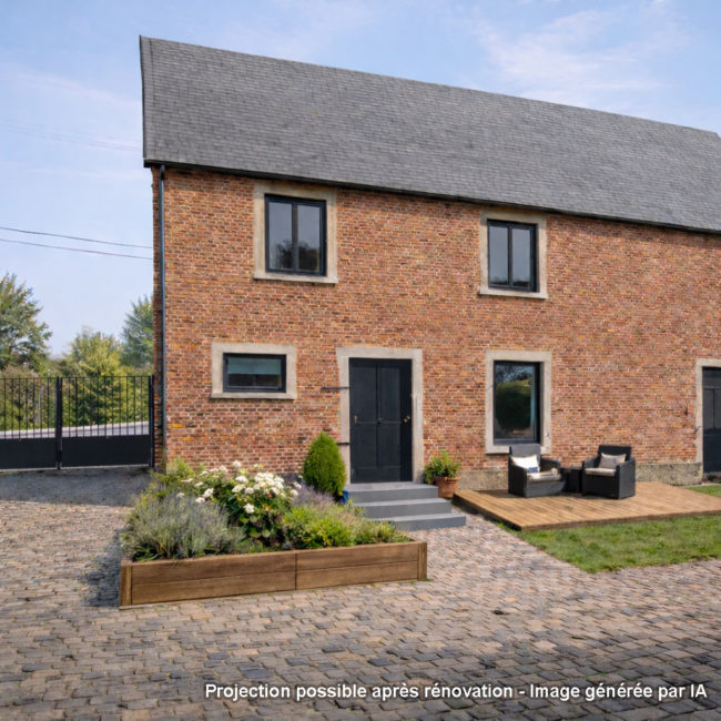 Reset pour l&rsquo;habitat de la Ferme du Baron: 96.000€ pour une maison à Huppaye (à 5 min de Jodoigne)