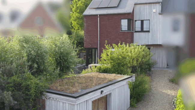 Maison contemporaine à vendre – Habitat groupé du Bel Harton à Lonzée (Gembloux), PEB A+, 206 m²