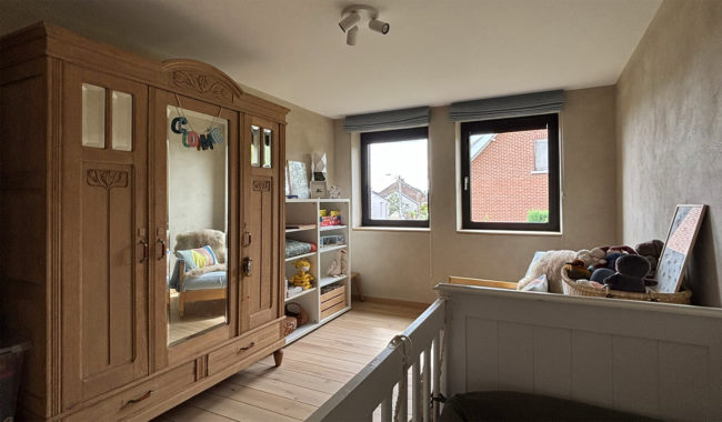 Maison contemporaine à vendre – Habitat groupé du Bel Harton à Lonzée (Gembloux), PEB A+, 206 m²
