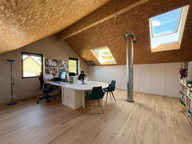 Maison contemporaine à vendre – Habitat groupé du Bel Harton à Lonzée (Gembloux), PEB A+, 206 m²