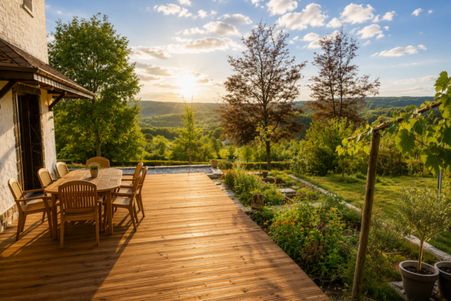 À louer : Spacieuse maison en Ardenne avec terrasse, technologies durables et esprit d&rsquo;habitat partagé