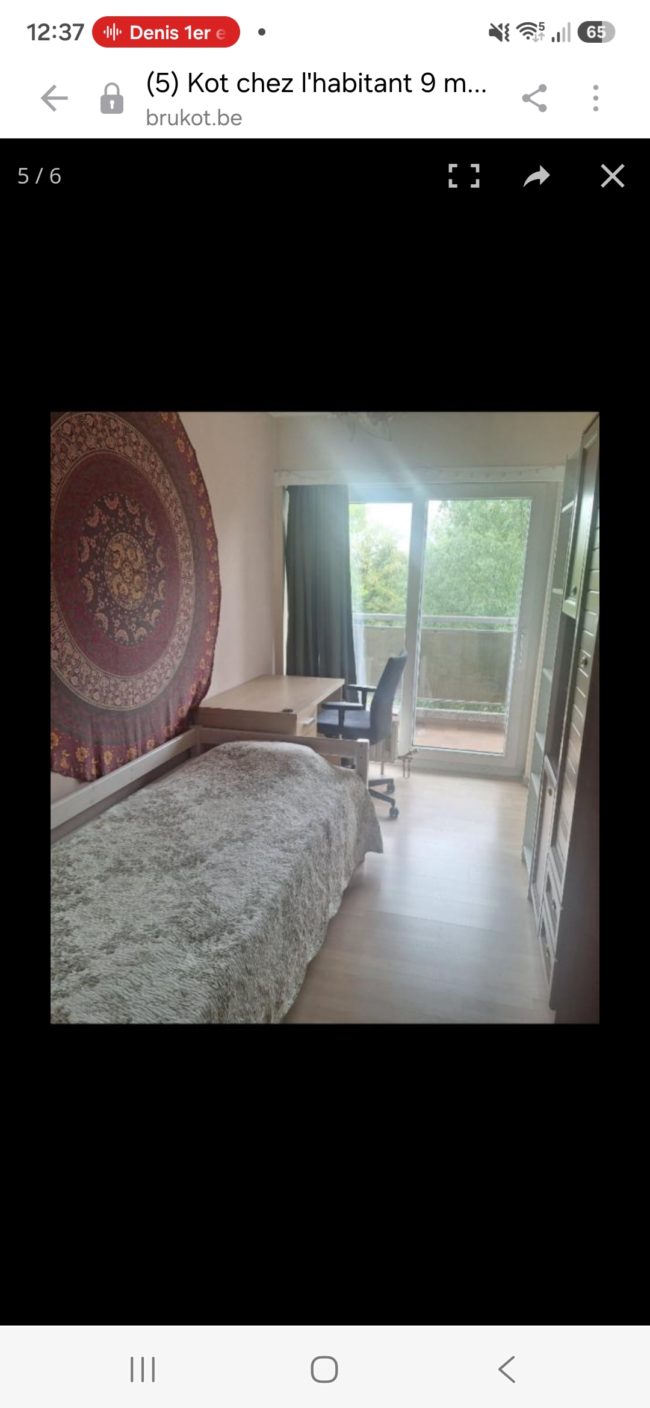 Chambre à louer chez l&rsquo;habitant sur Schaerbeek