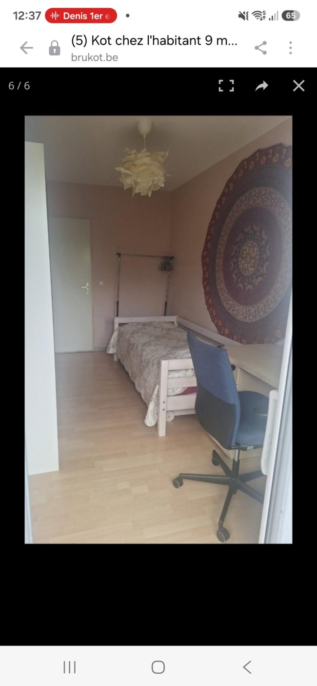 Chambre à louer chez l&rsquo;habitant sur Schaerbeek